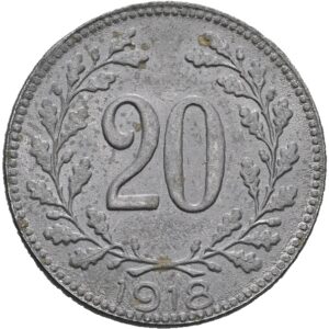 20 haléř 1918, Karel I.