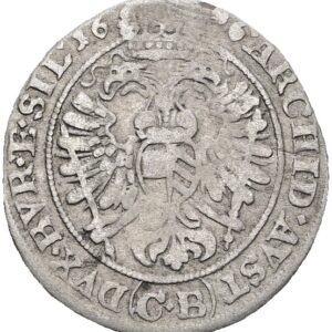 3 krejcar 1696 CB, Břeh , Leopold I.