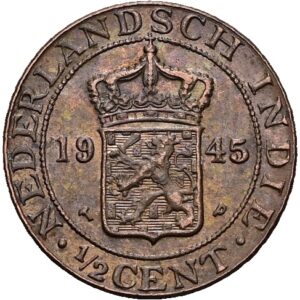1/2 cent 1945 - Vilhelmina