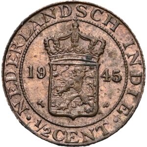 1/2 cent 1945 - Vilhelmina