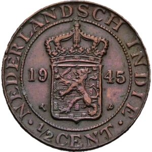 1/2 cent 1945 - Vilhelmina