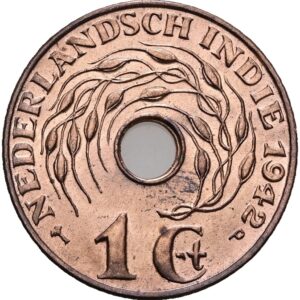 1 cent 1942 - Vilhelmina