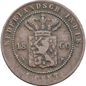 1 cent 1860 - Vilém III.