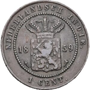 1 cent 1859 - Vilém III.