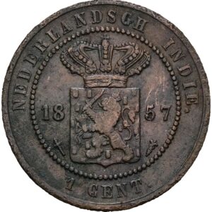 1 cent 1857 - Vilém III.