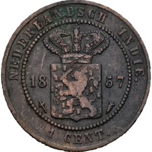 1 cent 1857 - Vilém III.