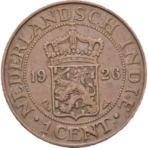 1 cent 1926 - Vilém III.