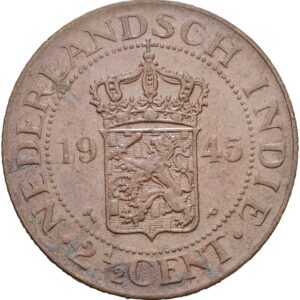 2 1/2 cent 1945 - Vilhelmina