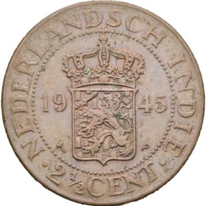 2 1/2 cent 1945 - Vilhelmina