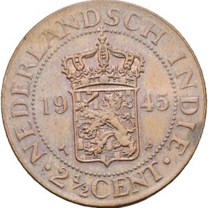 2 1/2 cent 1945 - Vilhelmina