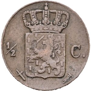 1/2 cent 1867, Wilem III. Nizozemí