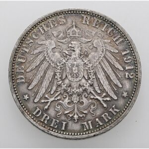 3 Marka 1912 A. Prusko