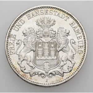3 Marka 1910 J, Hamburg.
