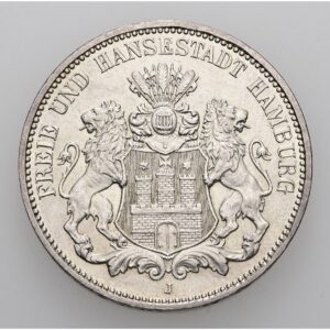 3 Marka 1912 J, Hamburg.