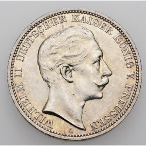 3 Marka1910 A, Wilhelm II. Prusko .