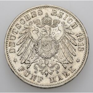 5 Marka 1913 G, velkovévodství Baden