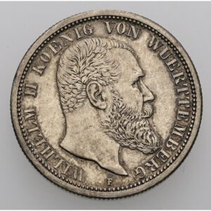 2 Marka 1907 , království Württemberk, Wilhelm II.