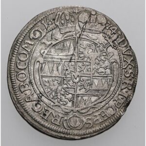 6 Krejcar 1674, Karel II. Liechtenstein, Arc. Olomouc