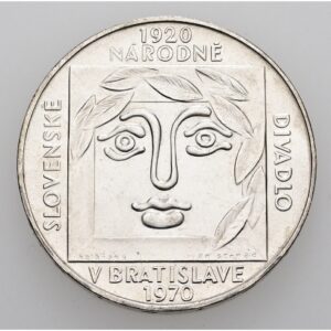 25 Koruna 1970- 50. výročí Slovenského národního divadla.