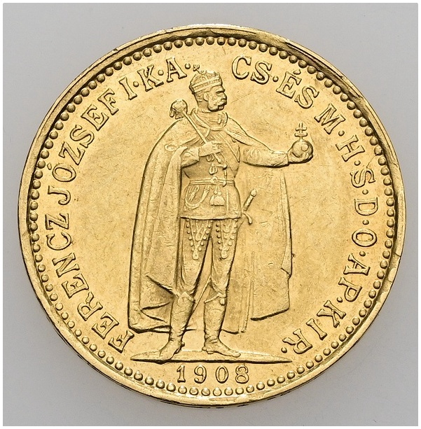 10 Koruna 1908 K.b. , F.J.I. - Moravianum