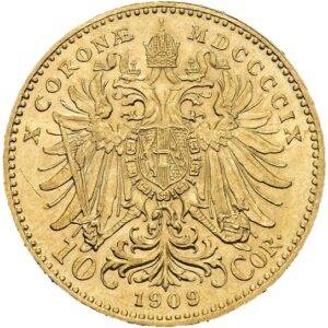 10 Koruna 1909, Vídeň,  František Josef I.