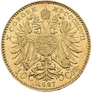 10 Koruna 1897, Vídeň,  František Josef I.