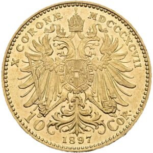 10 Koruna 1897, Vídeň,  František Josef I.