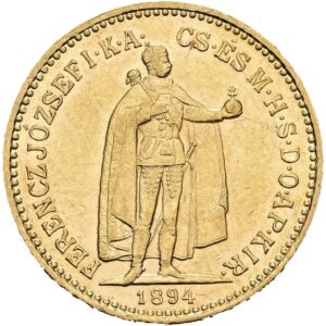 10 Koruna 1894 K.b. František Josef I.