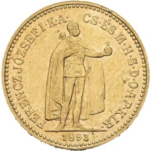 10 Koruna 1893 K.b. František Josef I.