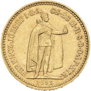 10 Koruna 1893 K.b. František Josef I.