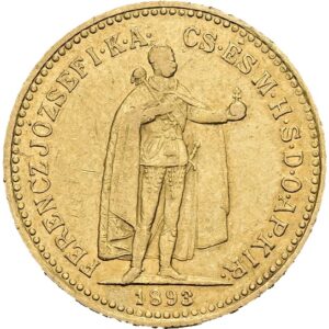10 Koruna 1893 K.b. František Josef I.