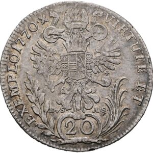 20 Krejcar 1770 C, Josef II.
