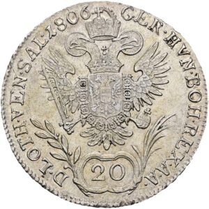 20 Krejcar 1806 A, František I. Vídeň