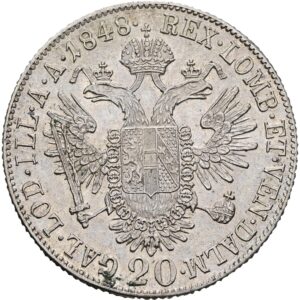 20 Krejcar 1848 A, Ferdinand V. Praha