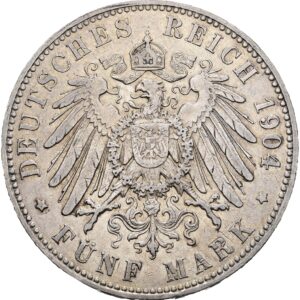 5 Marka 1904 A , Lübeck