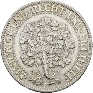 5 Marka 1931 F , Výmarská republika