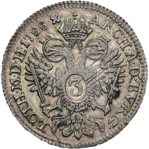 3 Krejcar 1788 B, Josef II.