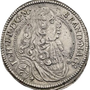 1/6 Tolar 1679, Johann Fridrich, Brandenburg- Ansbach.