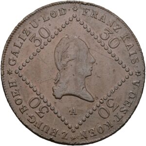 30 Krejcar 1807 A, František I. Vídeň