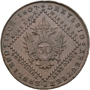 30 Krejcar 1807 A, František I. Vídeň