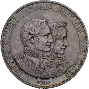 2 Tolar 1872, Sasko, Jan I. výročí zlaté svatby