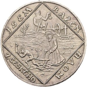 Stříbrná medaile 1928, jsem ražen z Českého kovu
