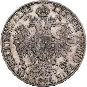 Spolkový  tolar 1864 A, František Josef I.