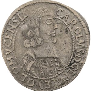 3 krejcar 1665, Karel II. Liechtenstein, Arcibiskupství Olomouc