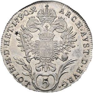 5 krejcar 1790, Josef II. Vídeň