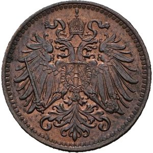 1 Haléř 1912, František Josef I. Vídeň