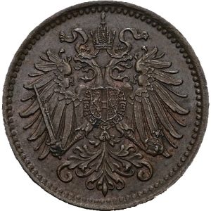 1 Haléř 1893, František Josef I. Vídeň