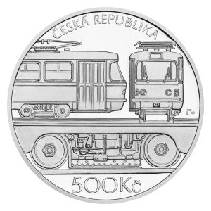 Stříbrná mince 500 Kč 2024 Tramvaj ČKD Tatra T3 Proof