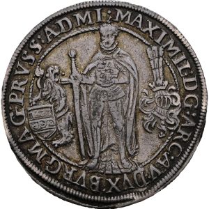 1/4 Tolar b.l., Hall, arc.Maximilián velmistr řádu Německých rytířů