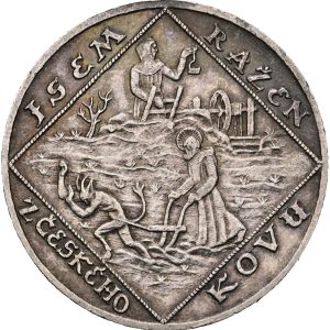 Stříbrná medaile 1928, jsem ražen z Českého kovu